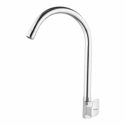 Pristine Swan Neck Brass Faucet with Large (20 inches) Round Swivel Spout - by Ruhe®