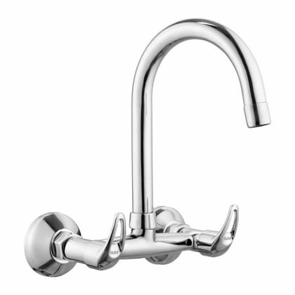 Aqua Sink Mixer Brass Faucet with Medium (15 inches) Round Swivel Spout  - by Ruhe®
