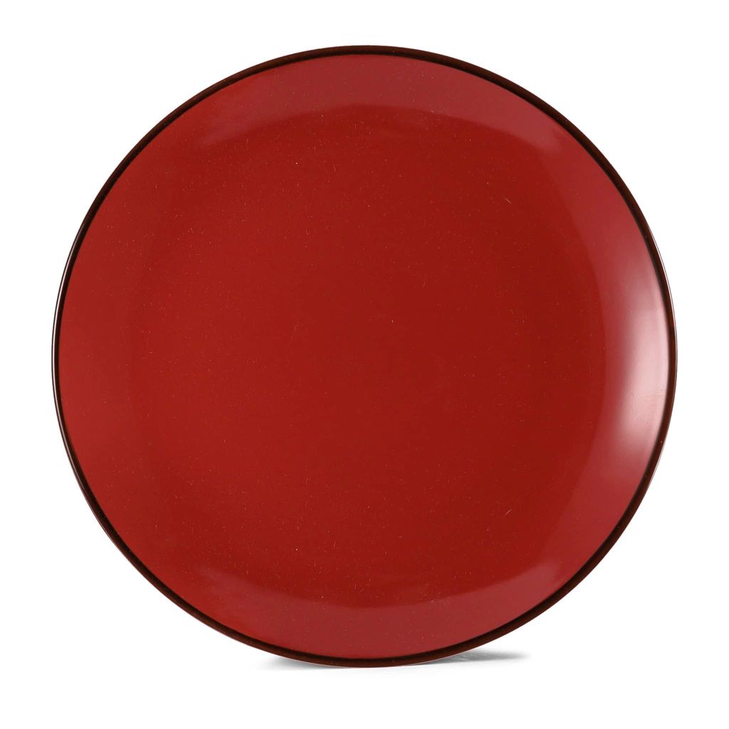 Hitkari Porcelain Crimson Rose 18 Pc. Dinner Set for 6|for Home & Kitchen | Material: Porcelain |Glazed Dinnerware for 6 | 18-Pices, Red, Large