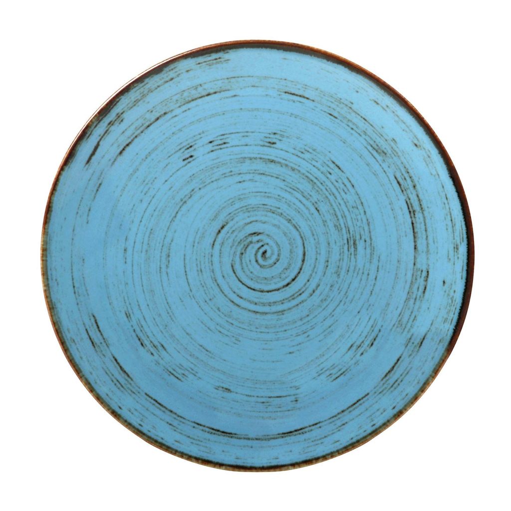 Hitkari Potteries Porcelain Blue Sky Old Side Plate Set of 6 PC for Home & Kitchen (Blue,Set of 6 Pc.)