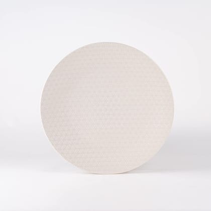 Hitkari Porcelain Blooma White Dinner Plate -6 Pc.| White | 6 Pc. for Home & Kitchen | Standards