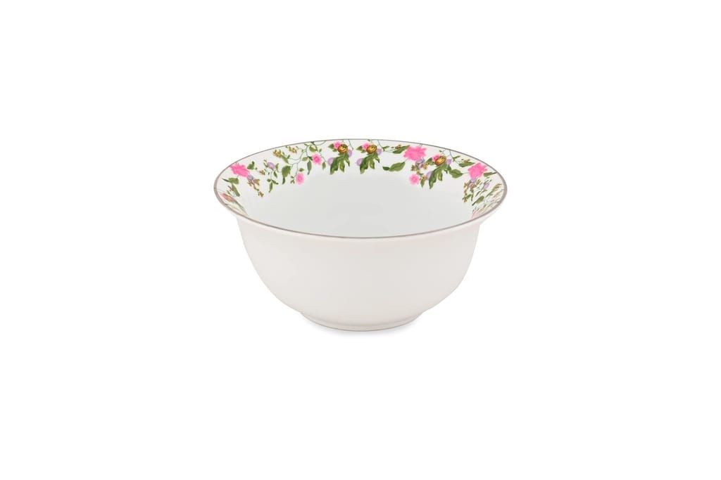 hitkari Porcelain 16522 Soup Bowl Set of 2pc.|for Home & Kitchen |Material:- Porcelain|Porcelain Soup Bowl with Elegant Design |Set of 2pc, White,400ml.
