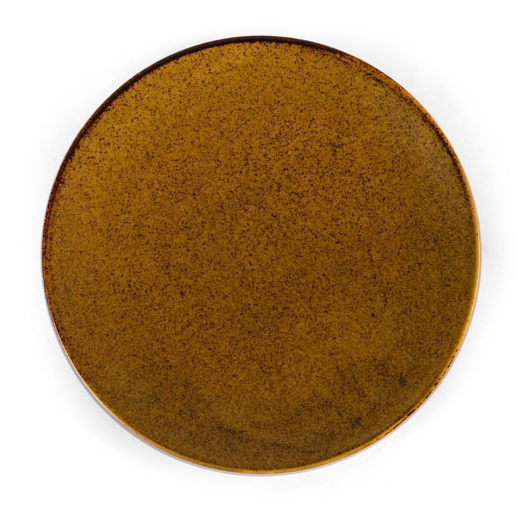 Hitkari Potteries Bio Matt Dinner Set 18 PC.| Porcelain Dinner Set for Home & Kitchen | Brown | Microweb Safe & Dishwasher Safe