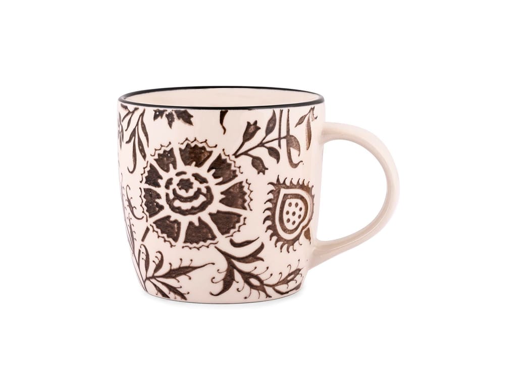 Hitkari Potteries - Sulur Grey Coffee Mug 2 PC. | for Morning & Evening |Material: Porcelain |for Home & Kitchen |Set of 2pcs| Microweb Safe & Dishwasher Safe,Sulur Gray,300ml