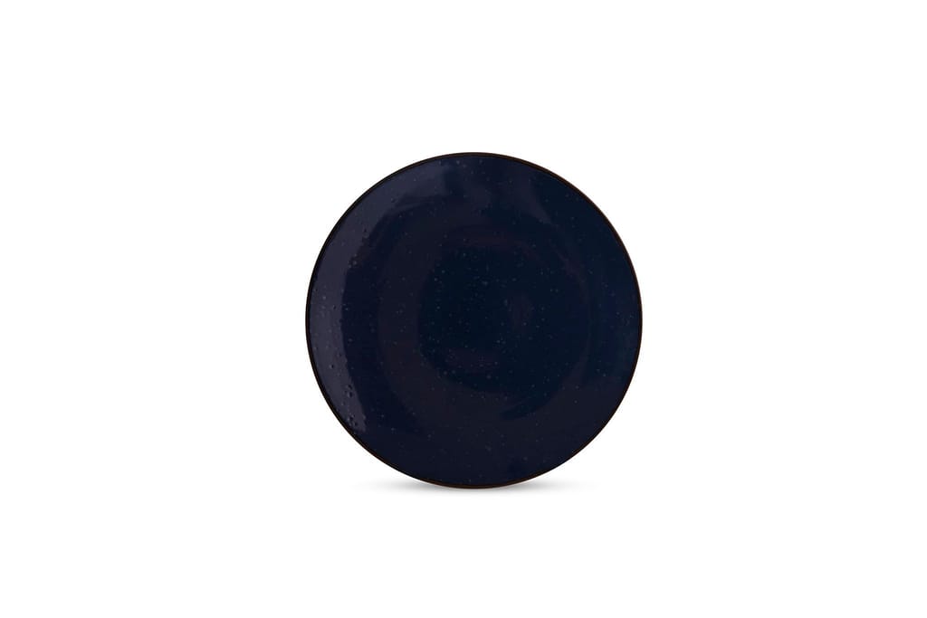 Hitkari Porcelain Rustic Navy Dinner Set 21pc. | for Home & Kitchen |Material: Porcelain| Luxury Dinnerware| 21Pc (Navy Blue, 21pc.)