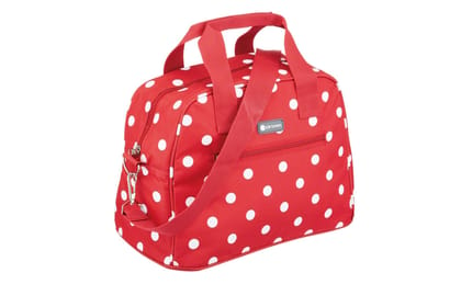 Hitkari Lunch/COOLBAG 11.5L RED Polka Holdall| Lunch Bag for Office/Collage| Blue