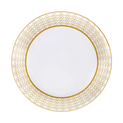 Hitkari Porcelain Full Plate Set of 6 Pc.| Dinner Plate 6 Pc. for Home & Kitchen 27 cm