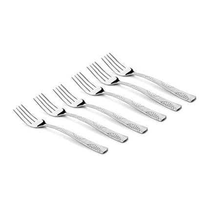 FnS Luna Food Grade Stainless Steel Dinner Fork (Set of 6) FnS Luna Food Grade Stainless Steel Dinner Fork (Set of 6)