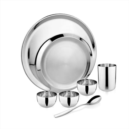 FnS International Pvt Ltd Premium Stainless Steel Pooja Thali Set - 5 Pc Set (Silver) FnS International Pvt Ltd Premium Stainless Steel Pooja Thali Set - 5 Pc Set (Silver)