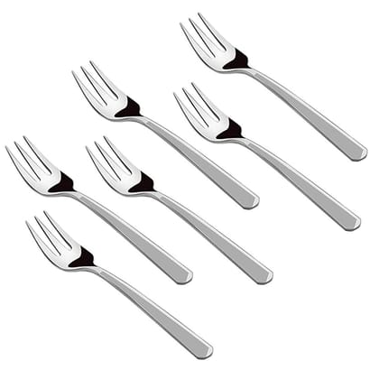 FnS Stainless Steel Silk N Satin Best Serving Set Salad, Snacks Eating Fruit Forks (6 Fruit Forks) FnS Stainless Steel Silk N Satin Best Serving Set Salad, Snacks Eating Fruit Forks (6 Fruit Forks)