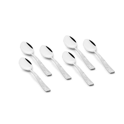 FnS Luna Premium Stainless Steel Teaspoon Set for Tea, Coffee, Sugar & Spices (6 Pcs Tea Spoon) FnS Luna Premium Stainless Steel Teaspoon Set for Tea, Coffee, Sugar & Spices (6 Pcs Tea Spoon)