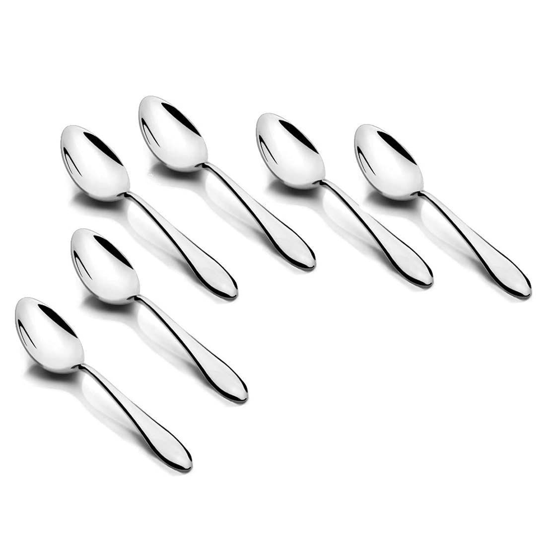 FnS Elan Premium Food Grade Safe Stainless Steel Tea Spoon (Set of 6)