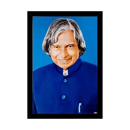 Dr APJ Abdul Kalam Photo with Frame (12x18 Inch)