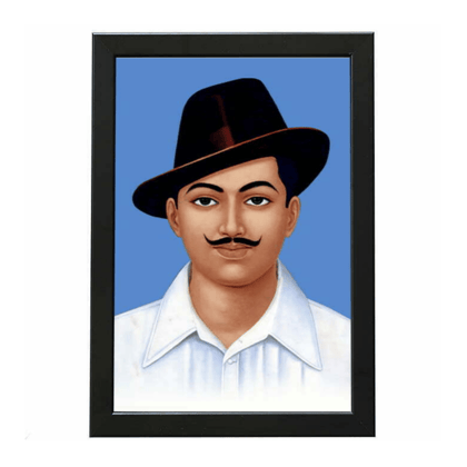 Shahid Bhagat Singh Photo with Frame (12x18 Inch)