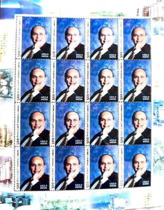 Shobhaphila's  Dhirubhai  Ambani Sheetlet 2002