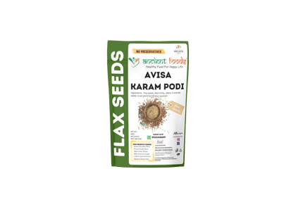 Ancient Foods Flax Seeds Karampodi (Avisa Karampodi) - 100gm