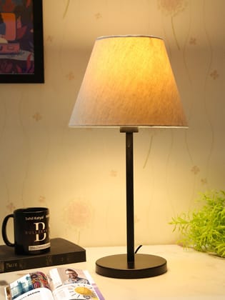 BTR CRAFTS Black Metal Table Lamp With Flex Shade (Bulb Not Included)