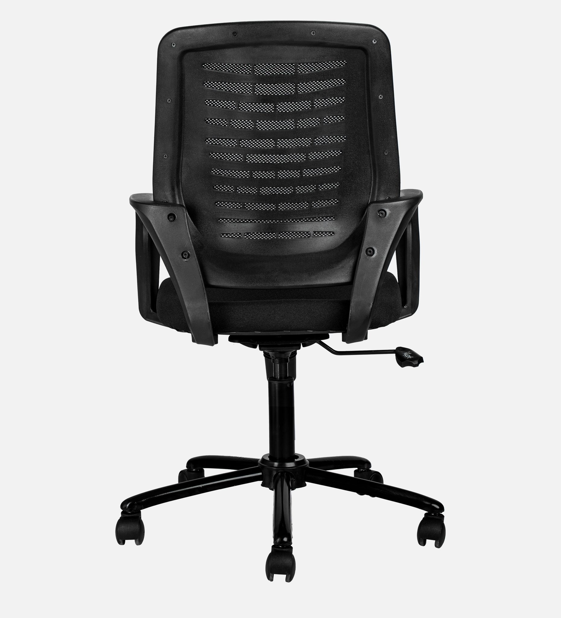 TEAL® Sprint Mesh Mid-Back Ergonomic Office Chair/Study Chair/Revolving Chair/Computer Chair for Work from Home Metal Base Height Adjustable Chair [Black]