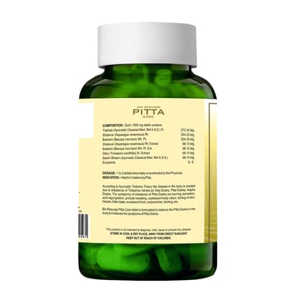 BIO RESURGE LIFE Ayurveda Pitta Balance Medicine 100% Natural and Organic