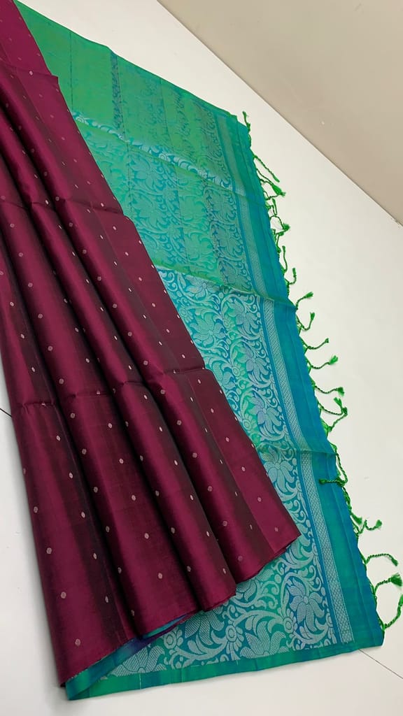 Kanchipuram pure soft silk saree - Sarees | Buy online on ZillyBuy