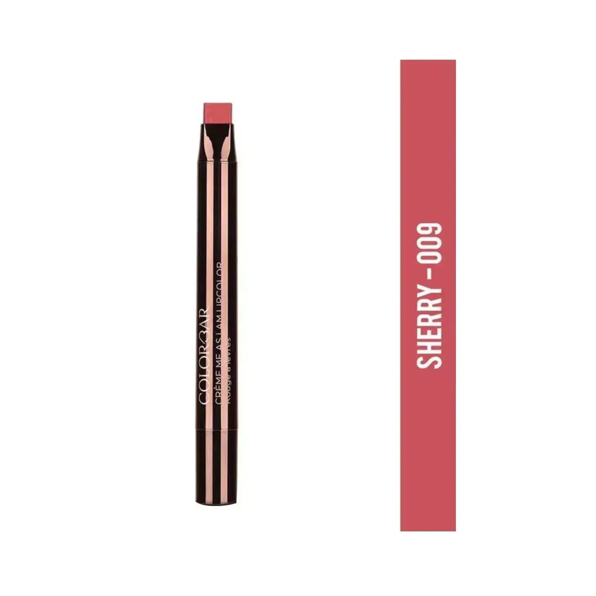 Colorbar CREAMY  PRIME AND SHINE LONGLASTING LIPSTICK- 009 Sherry (0.8g)