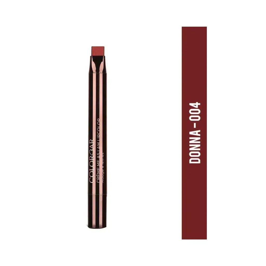 Colorbar CREAMY SMOOTH PRIME ANS SHINE LONG LASTING Lipstick - 007 Donna (0.8g)