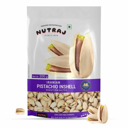 Nutraj Classic Irani Pistachio Inshell Roatsed Salted 200g