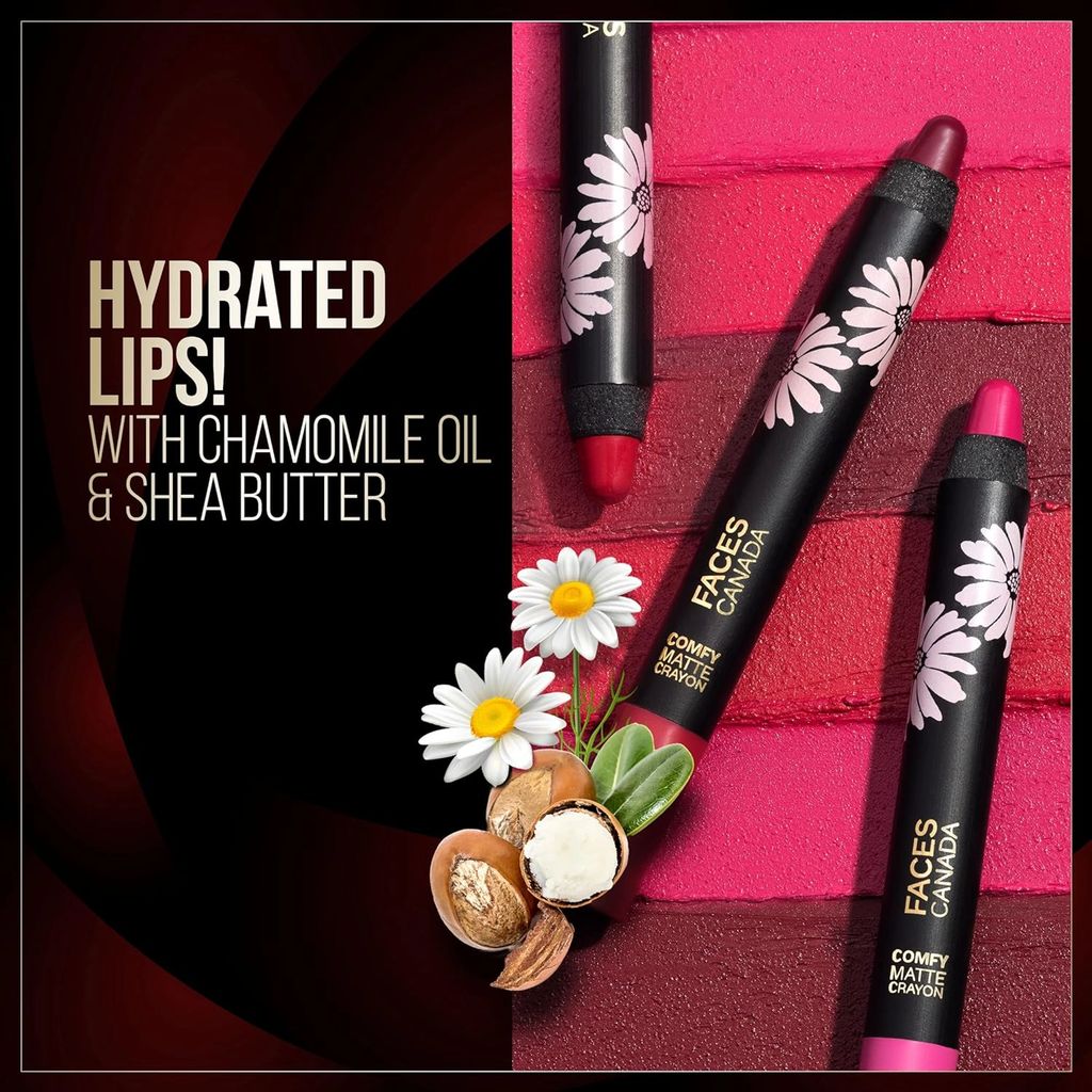 FACESCANADA Comfy Matte Lip Crayon - Whatever 10, 2.8g