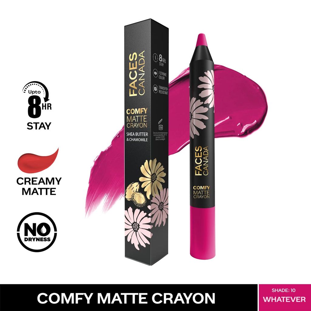FACESCANADA Comfy Matte Lip Crayon - Whatever 10, 2.8g