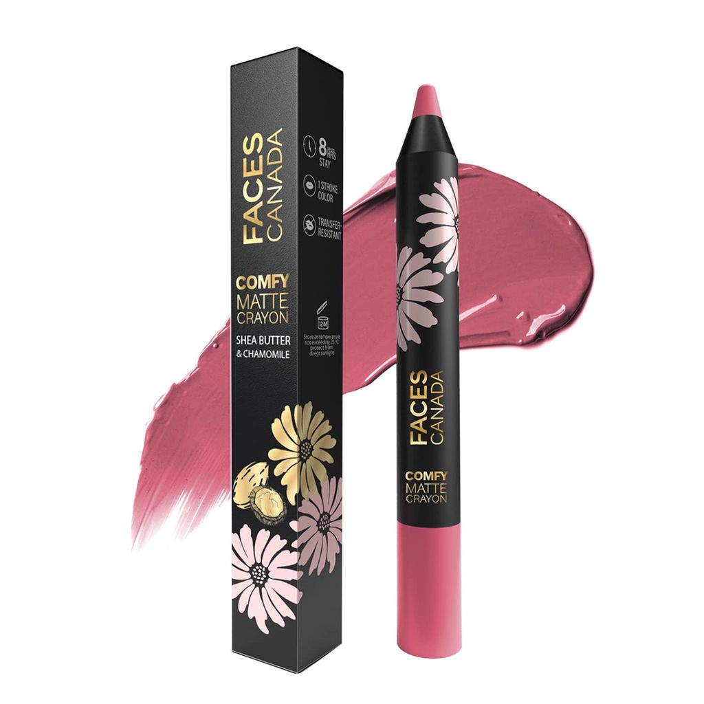 FACESCANADA Comfy Matte Lip Crayon - On Fleek 06, 2.8g