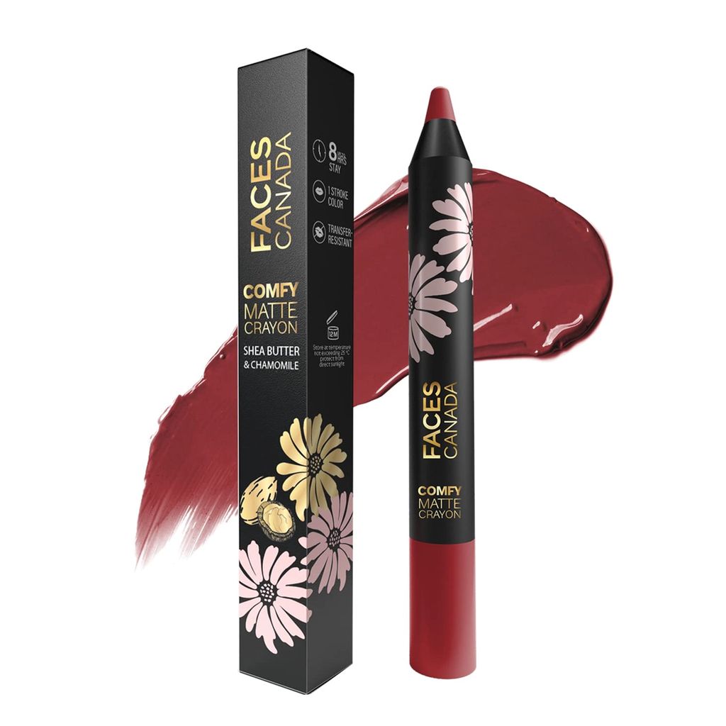 FACES CANADA Comfy Matte Lip Crayon - Lips Don’t Lie 07, 2.8g