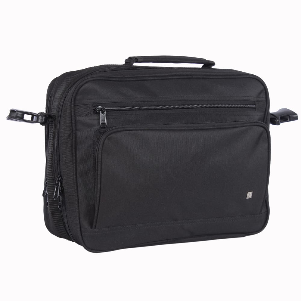 Walletsnbags Black Multi pocket Messenger office bag 16 Liter