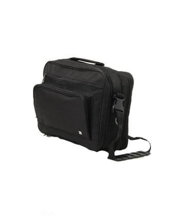 Walletsnbags Black Multi pocket Messenger office bag 16 Liter