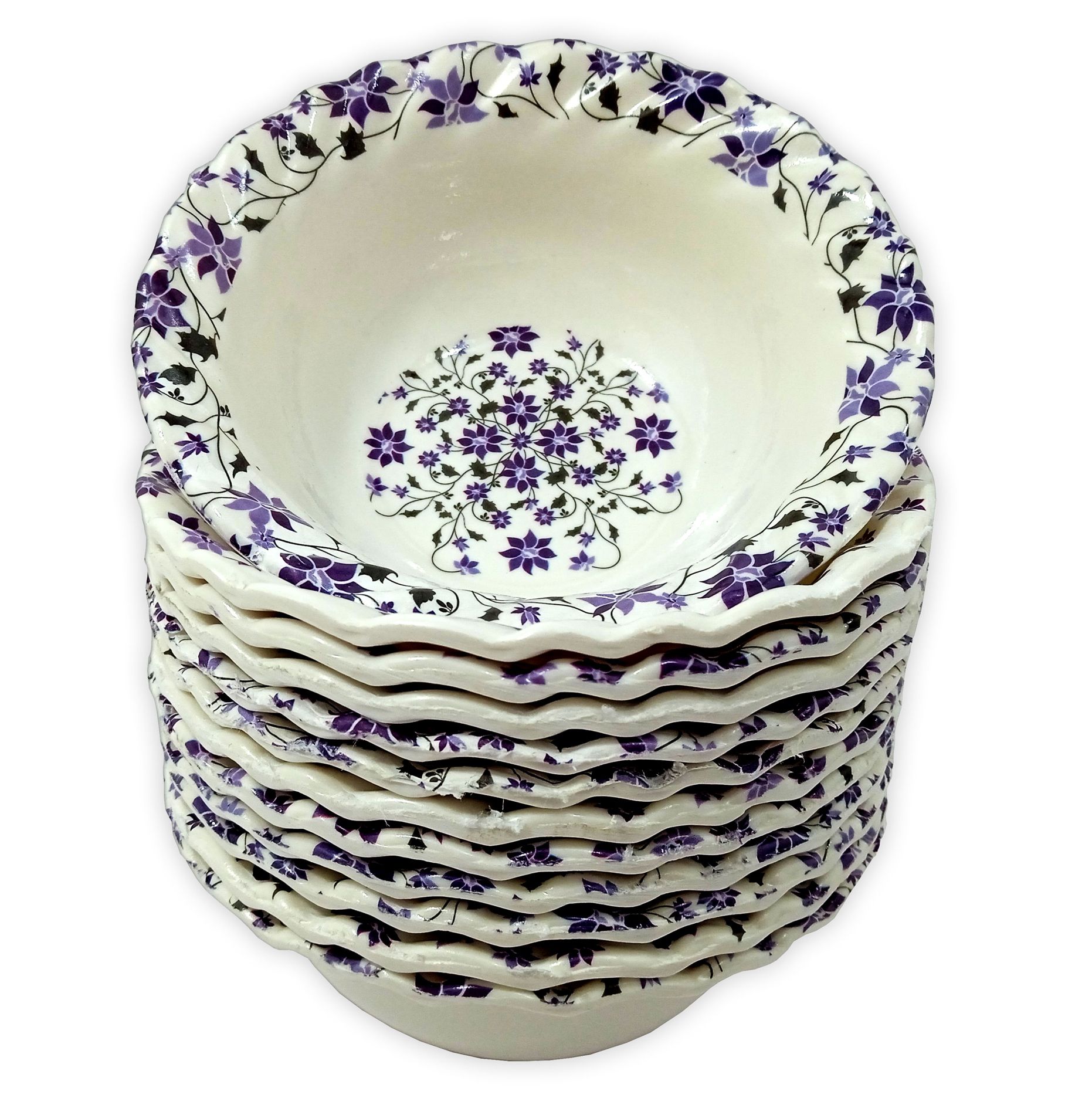 Inpro Stylish Melamine Small Snacks Bowls - Pack of 12 for Melamine Bowls for Snacks and Desserts | Durable Melamine Small Snack Bowls - Set of 12 for Everyday Use-serving bowls