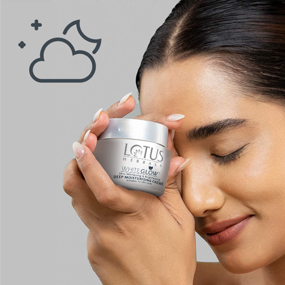 Lotus Herbals Cream, White Glow Skin Whitening And Brightening Nourishing Night Creme | 60G