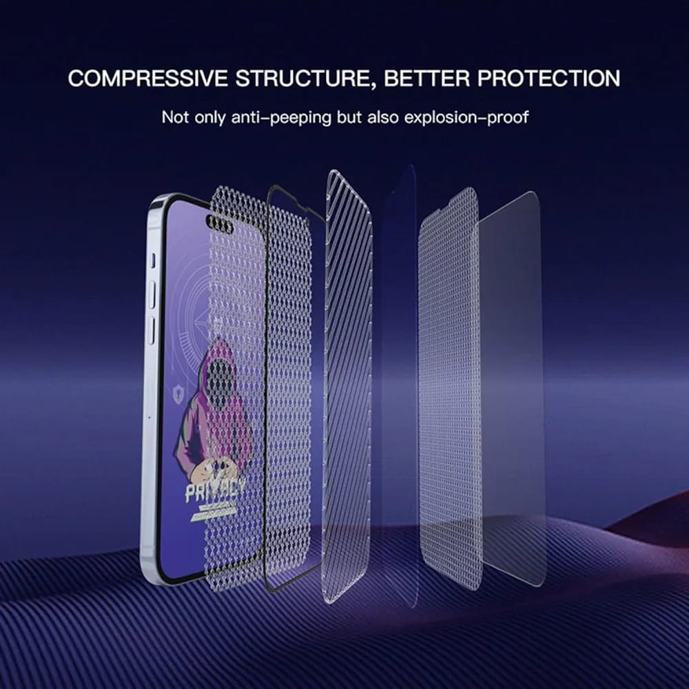 IPhone 13 Mini Privacy Tempered Glass Screen Protector Compatible (Black) Edge To Edge Full Screen Coverage With Easy Installation Kit