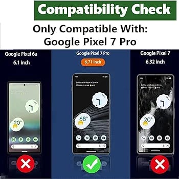 Tempered Glass Screen Protector Compatible for Google Pixel 7 Pro with (UV) Full Screen Coverage [Edge to Edge] Advanced Border-Less and Easy Installation Kit,(Transparent)