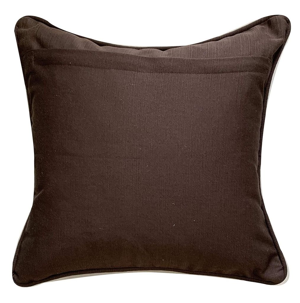 Mystic Forest Modern Chic Designer Printed Cotton Cushion Cover (Multicolour, 16 x 16 inch)