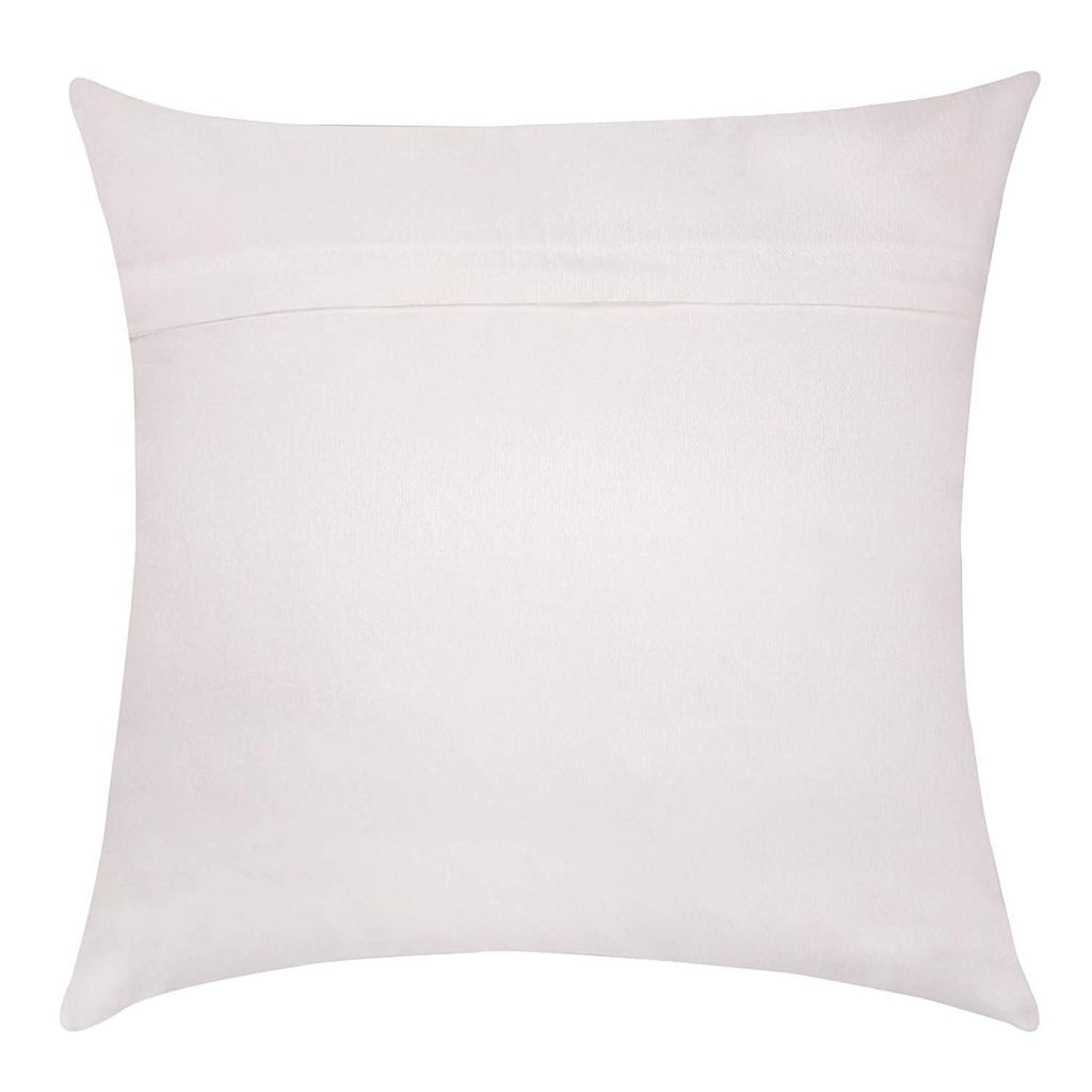 Meknes Blue Moroccan Chic Designer Velvet Cushion Cover (Blue, 16 x 16 inch)