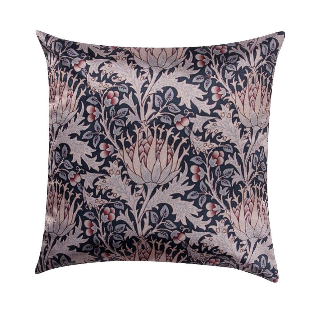 Golden Flower Modern Chic Designer Crushed Velvet Cushion Cover (Colour: Bronze Size: 16 inch x 16 inch (40cm X 40cm))