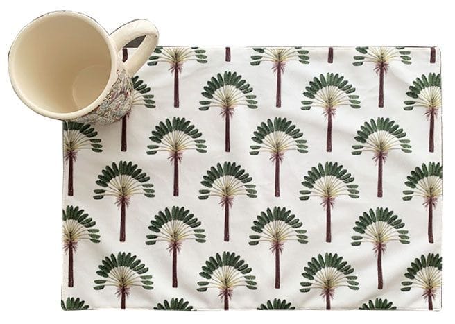 Green Palm Placemat (Set of 4 & 6)
