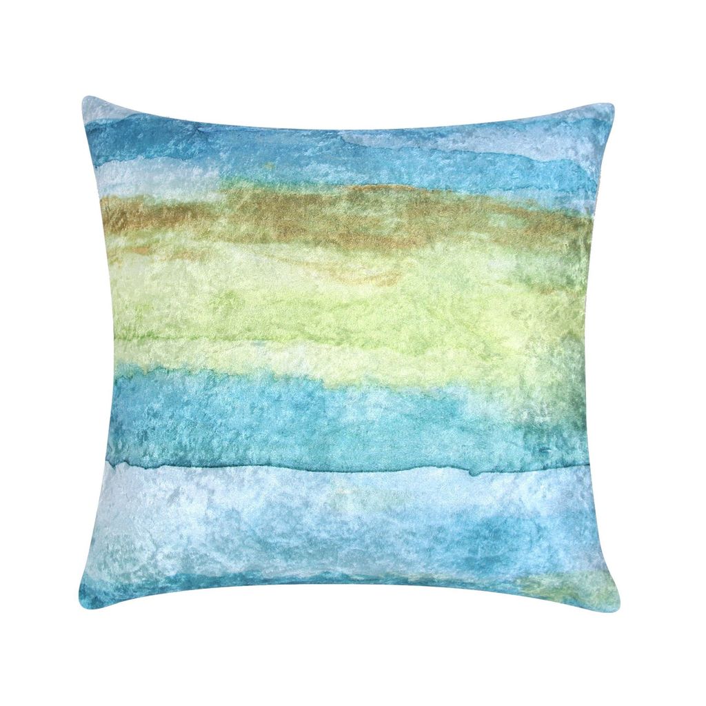 Happy Place Set of 6 Crushed Velvet Cushion Cover Set (Colour: Multicolour Size: 5 X16 inch x 16 inch + 1 x18inch x12inch)