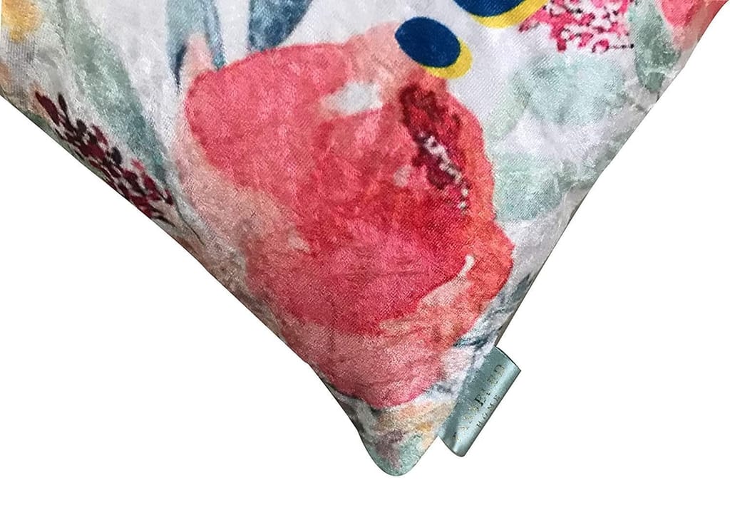 Hello Collection Velvet Cushion Cover (Multicolour, 2-16 in x 16in, 1-12 x 18 inch)