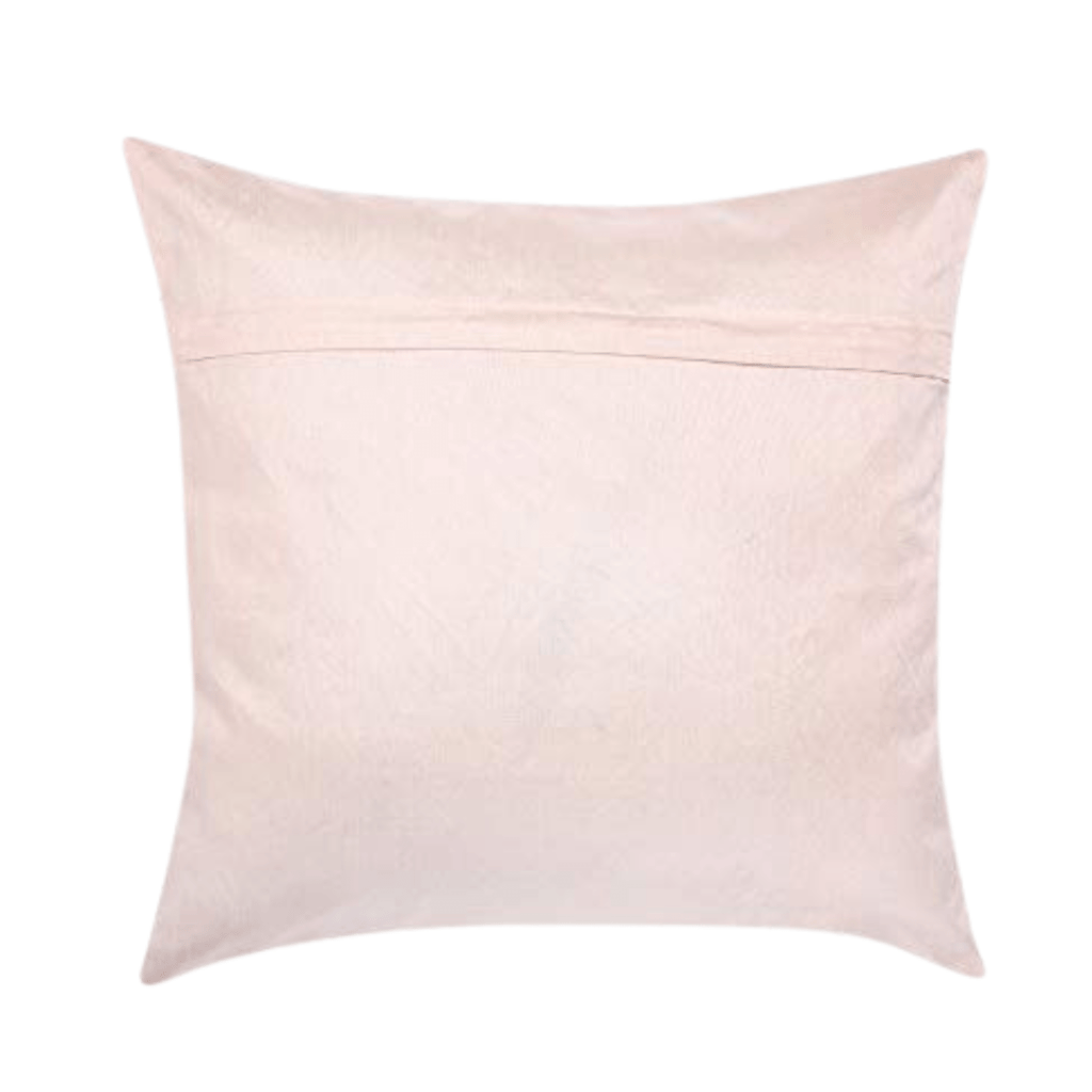 Mughal Ogee Modern Chic Designer Velvet Cushion Cover 16x16 (Light Yellow)