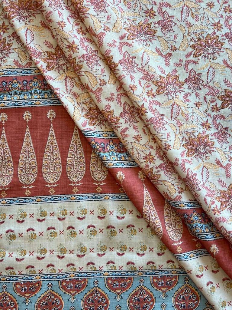 Rustic Cotton 7 Feet Door Curtain (1 piece, 4ft width)