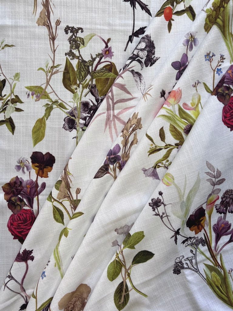 Botanical Cotton 7 Feet Door Curtain (1 piece, 4ft width)