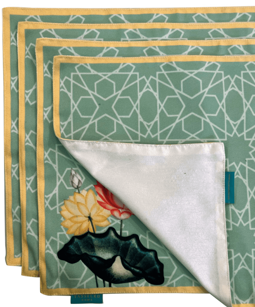 Lattice Lotus Placemat (Set of 4 & 6)