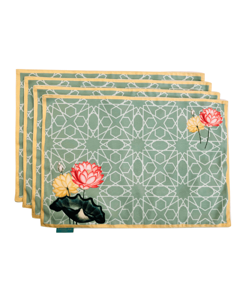 Lattice Lotus Placemat (Set of 4 & 6)