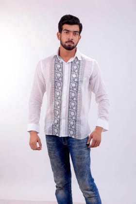 VHO INDIA 14 GREY SHED SHIRT