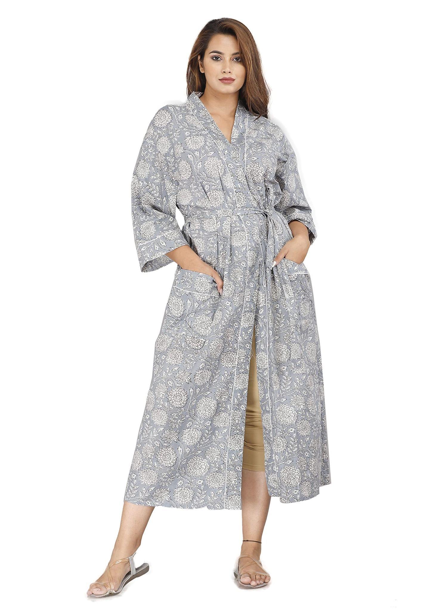 Women's Floral Satin Sleepwear | Floral gown dress, Satin dressing gown,  Satin sleepwear